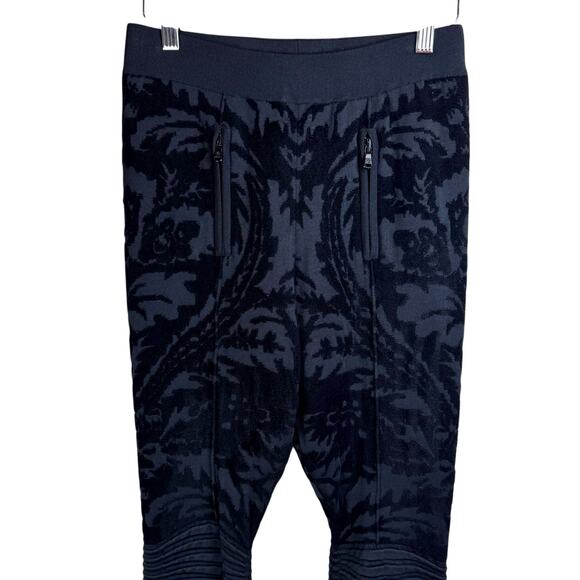 Ralph Lauren Womens Purple Label Elastic Waist Slim Velvet Floral Dress Slacks - Picture 3 of 9